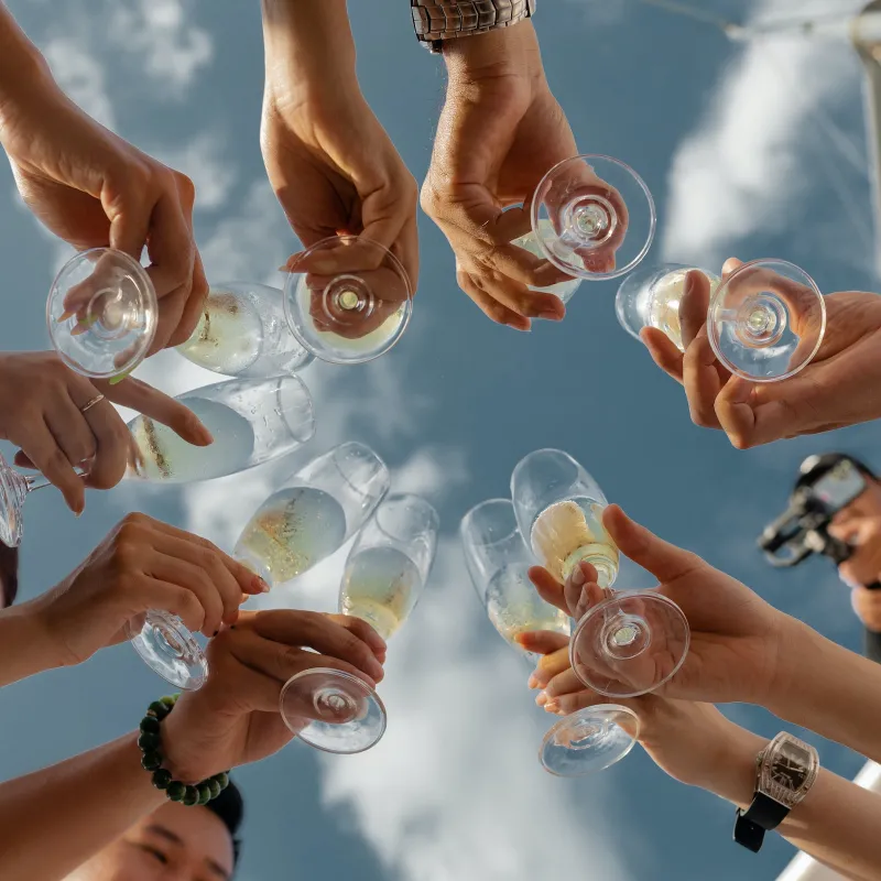 Girls weekend champagne toast Girls weekend champagne toast